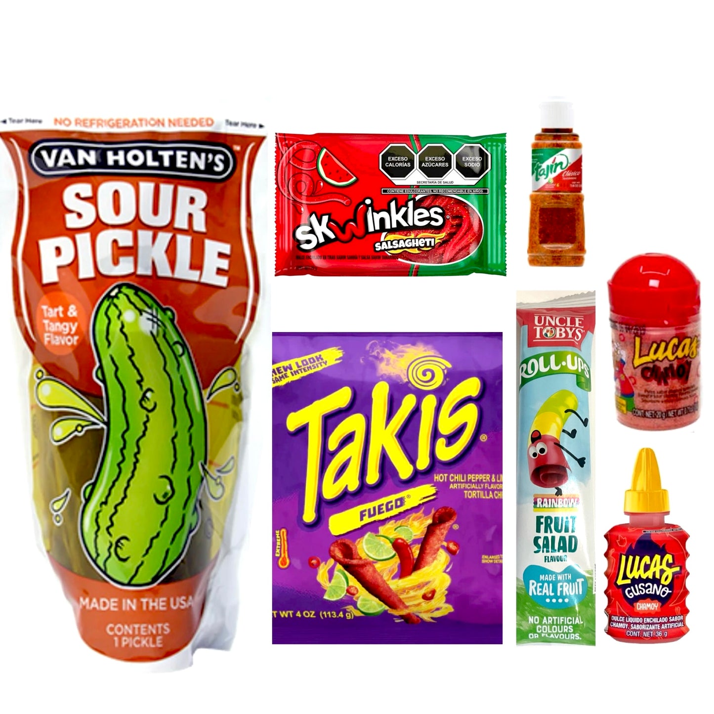 Chamoy Takis Sour or Hot Pickle Kit Gift Box