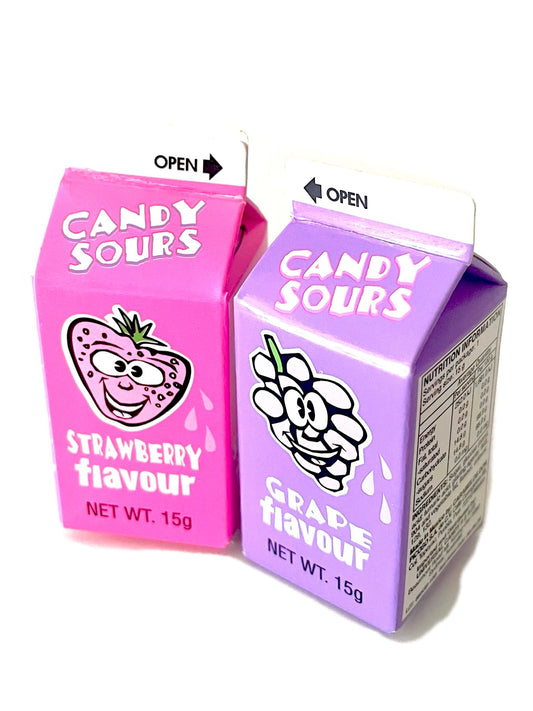 Candy Sours Strawberry 15g and Grape 15g 2 pieces