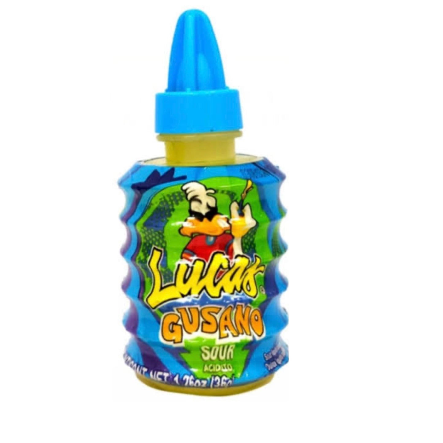 Lucas Gusano Sour Green Apple Candy