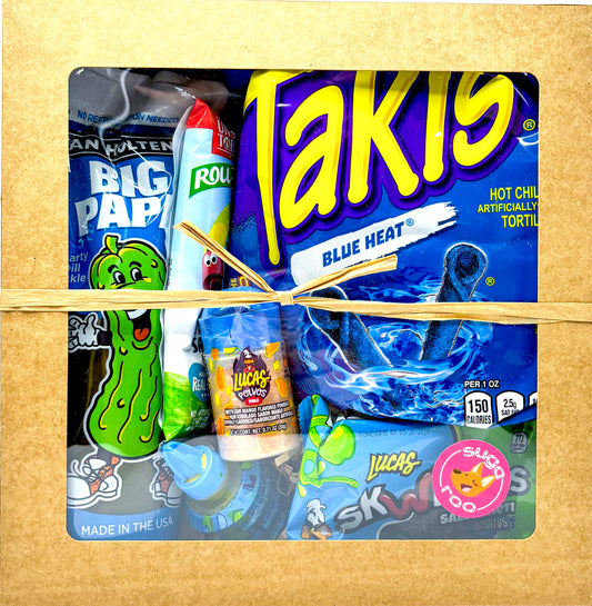 Blue Takis Pickle Kit Gift Box