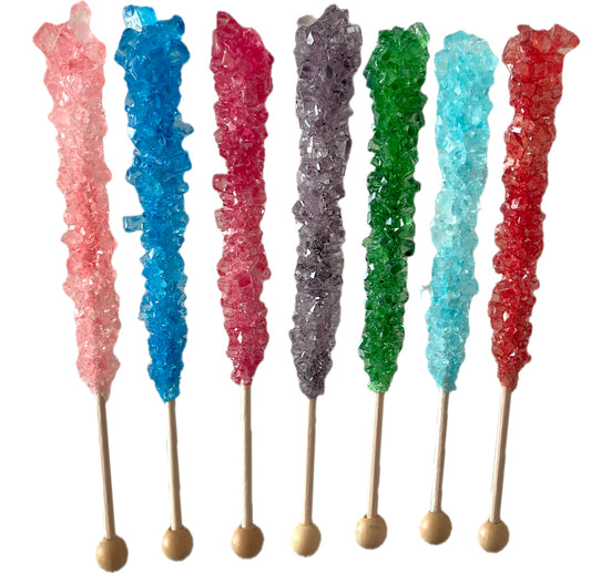 Crystal Rock Candy Sticks 5pcs mixed