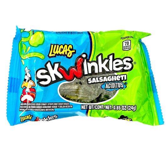 Lucas Skwinkles Salsagheti Sour Green Apple 24g