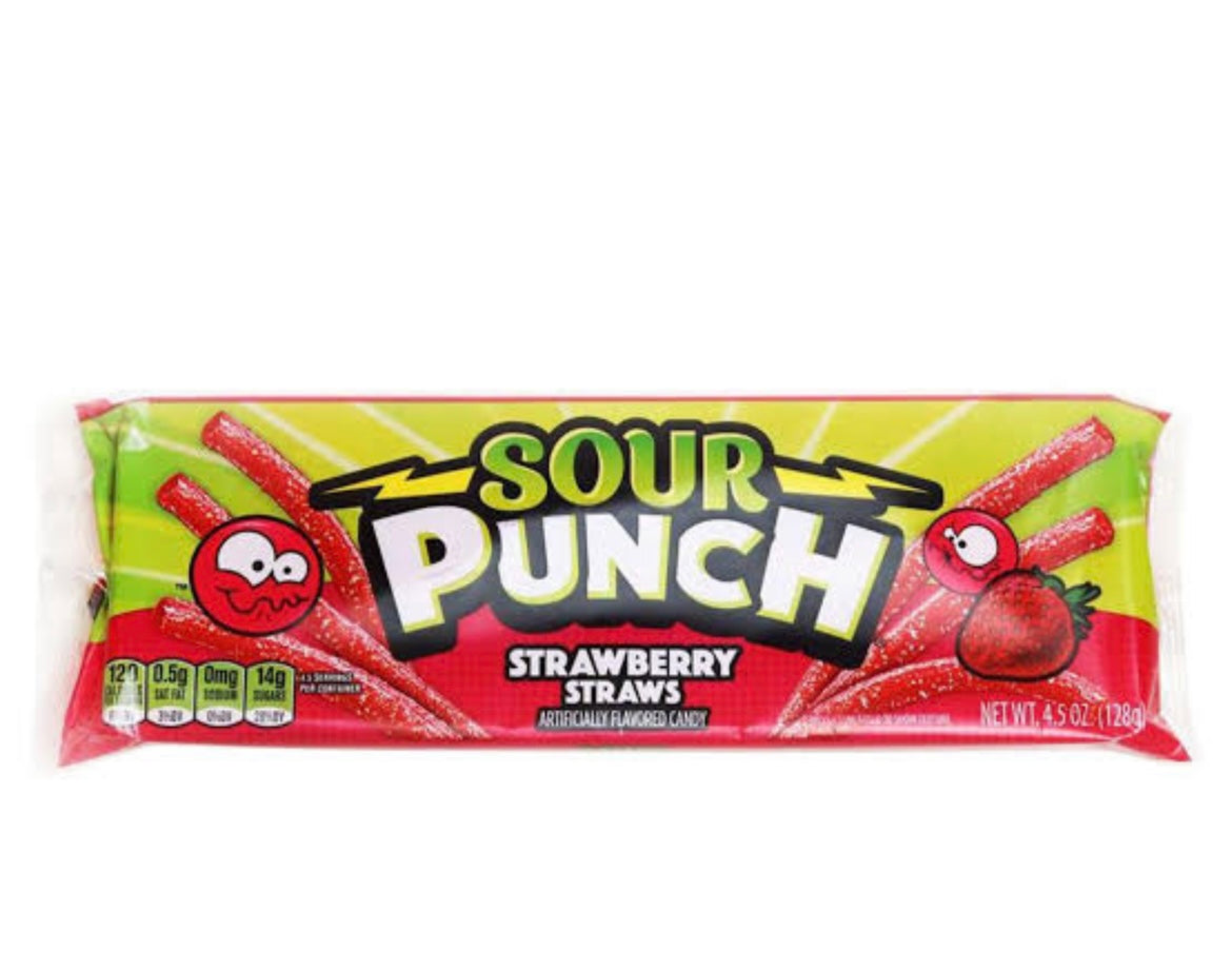 Sour Punch Strawberry Straws 57g – Suga Roo